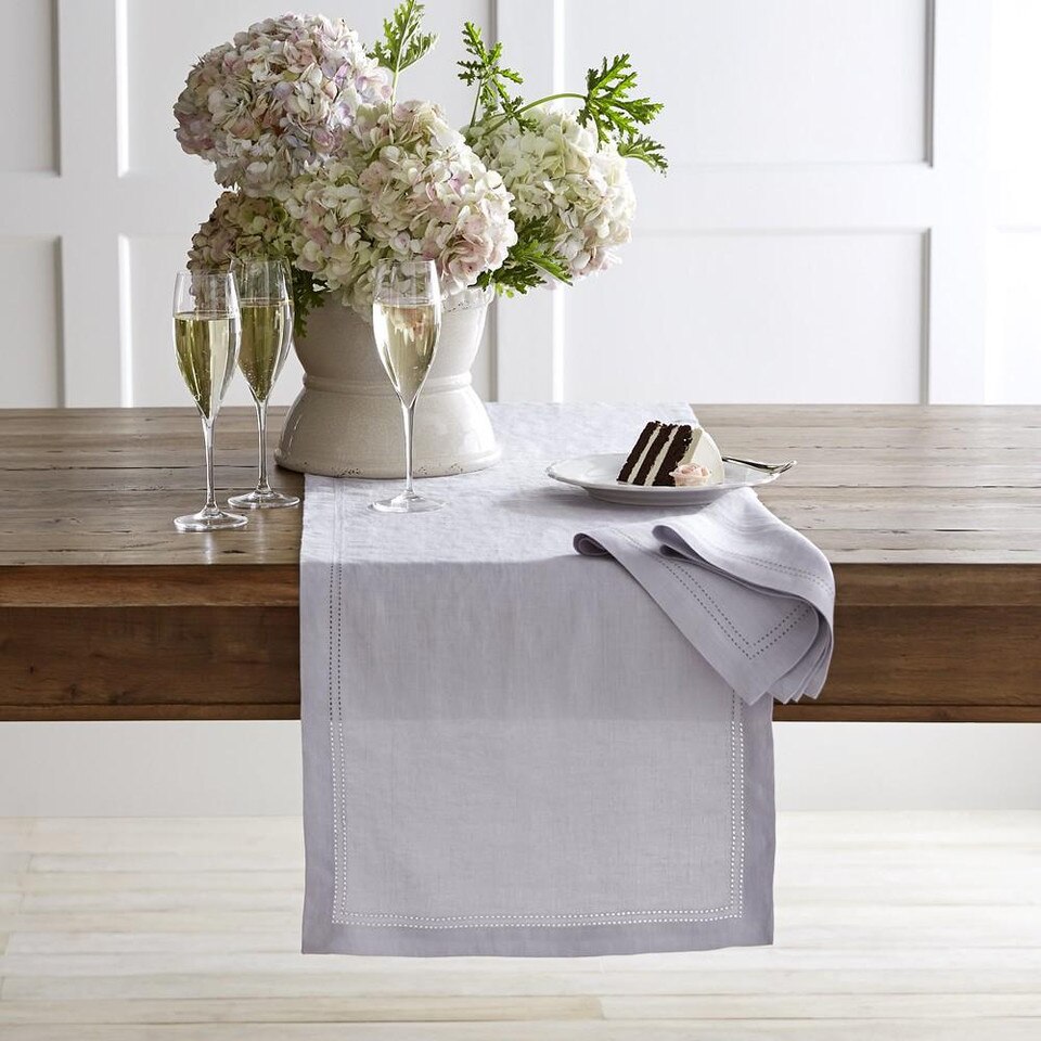 Linen Double Hemstitch Table Runner Williams Sonoma Australia